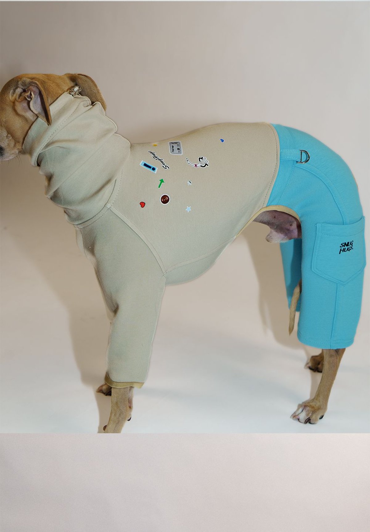 SnugHugs 意大利灵缇与惠比特犬专用空气层莫代尔连体衣 10