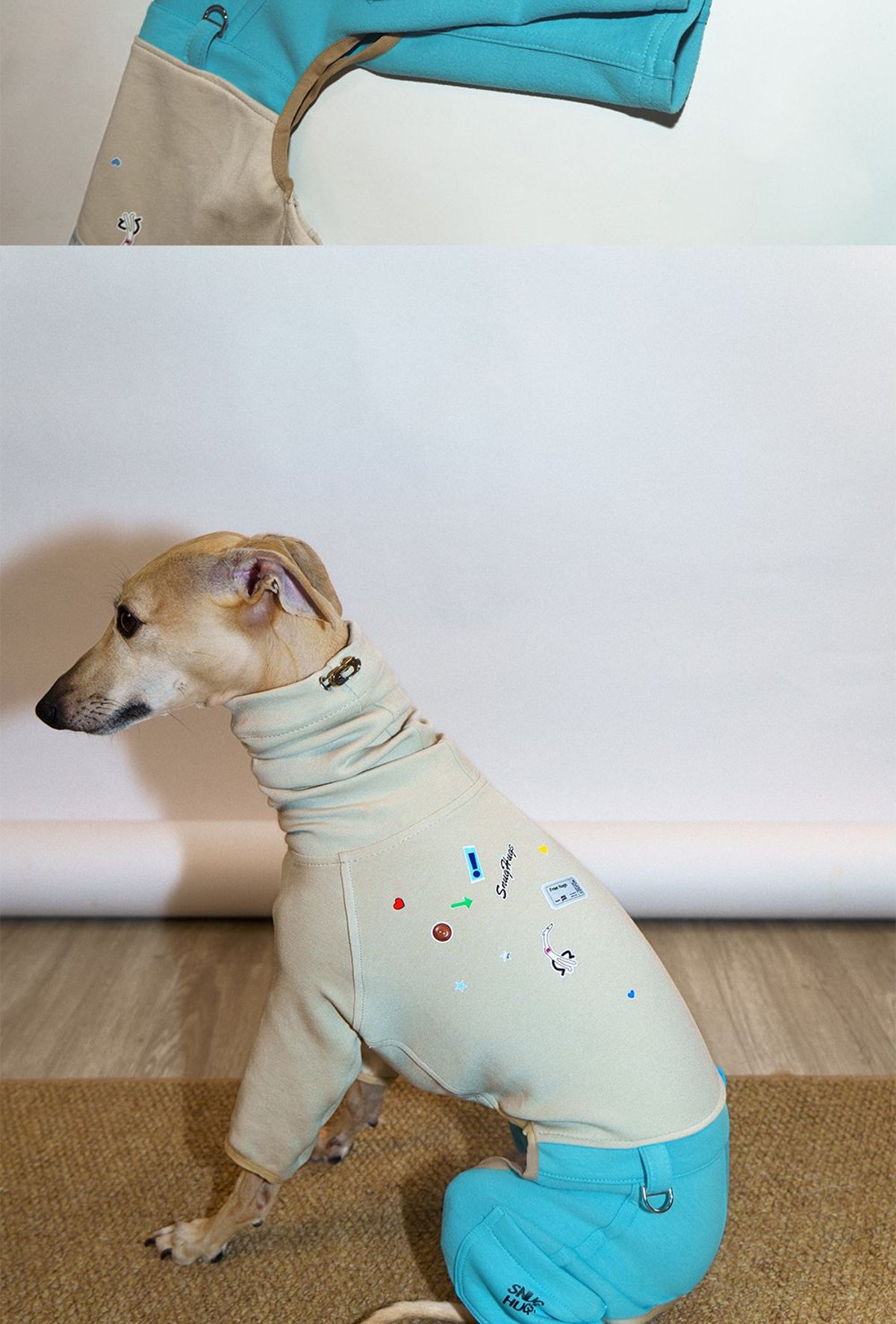 SnugHugs 意大利灵缇与惠比特犬专用空气层莫代尔连体衣 7