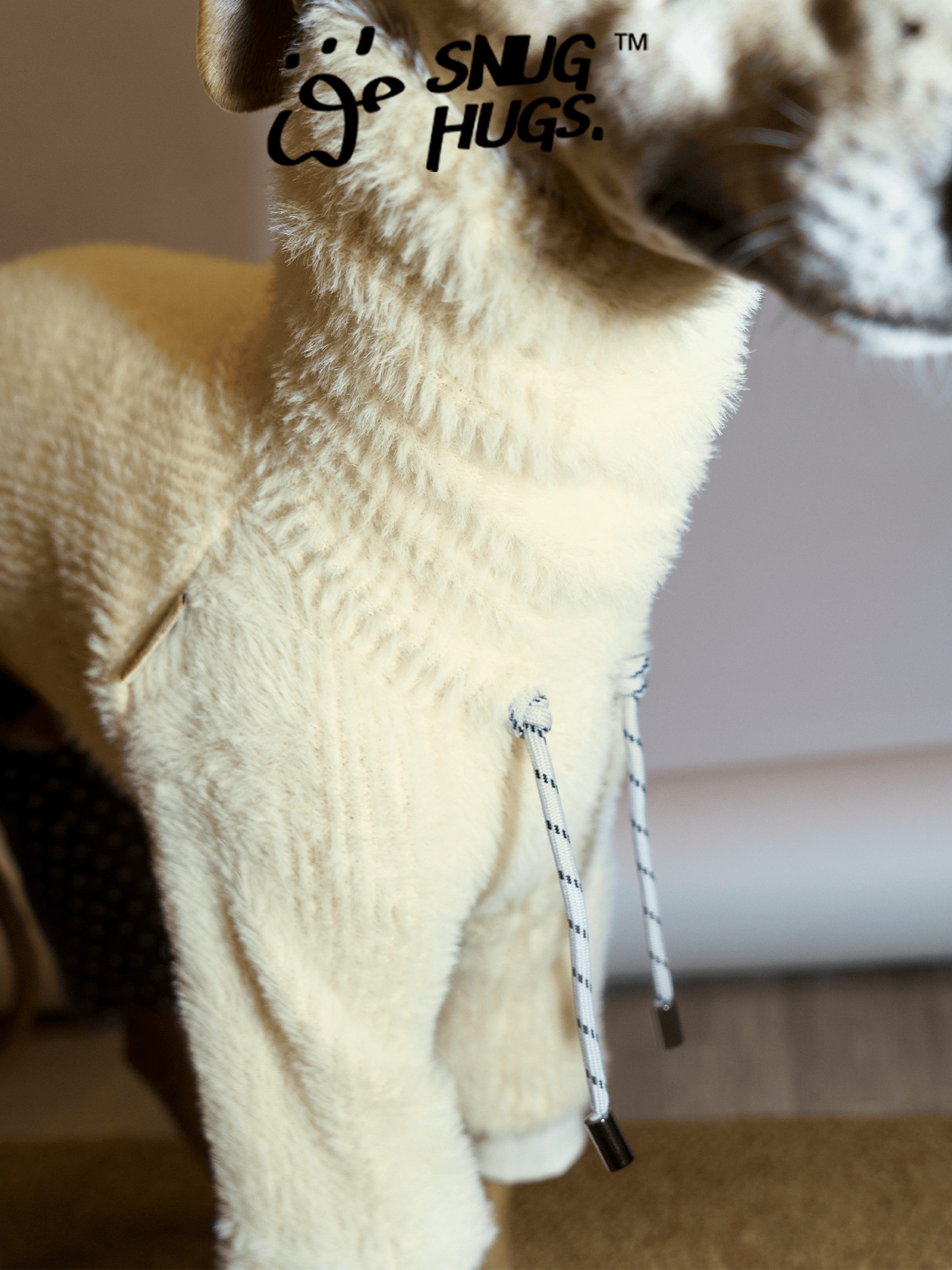SnugHugs Faux Mink Knit Dog Jumpsuit for Italian Greyhounds & Whippets Sweet Corn 5
