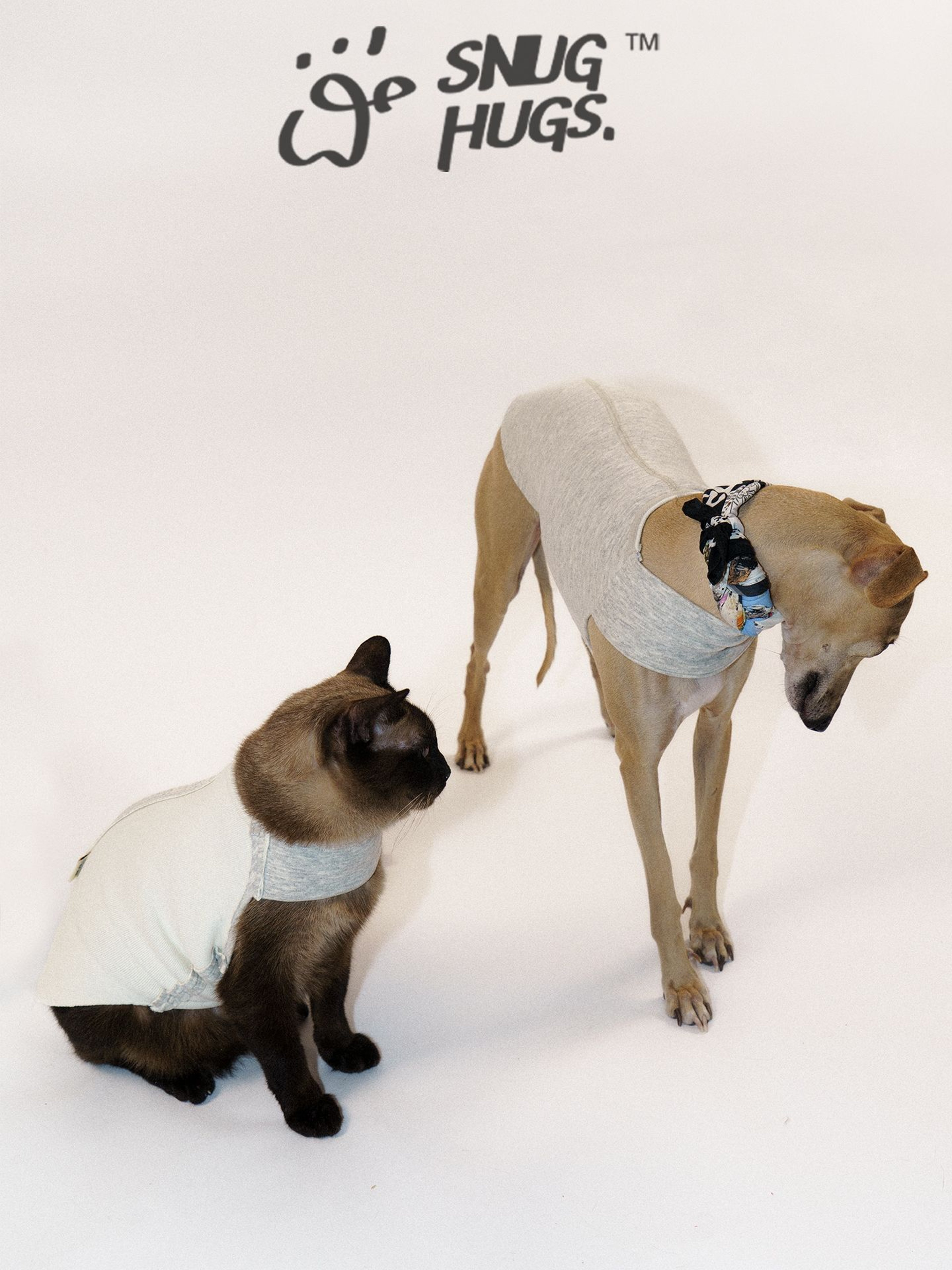 SnugHugs Reversible Bamboo Blend Dog Vest – MISTY Snow White 5