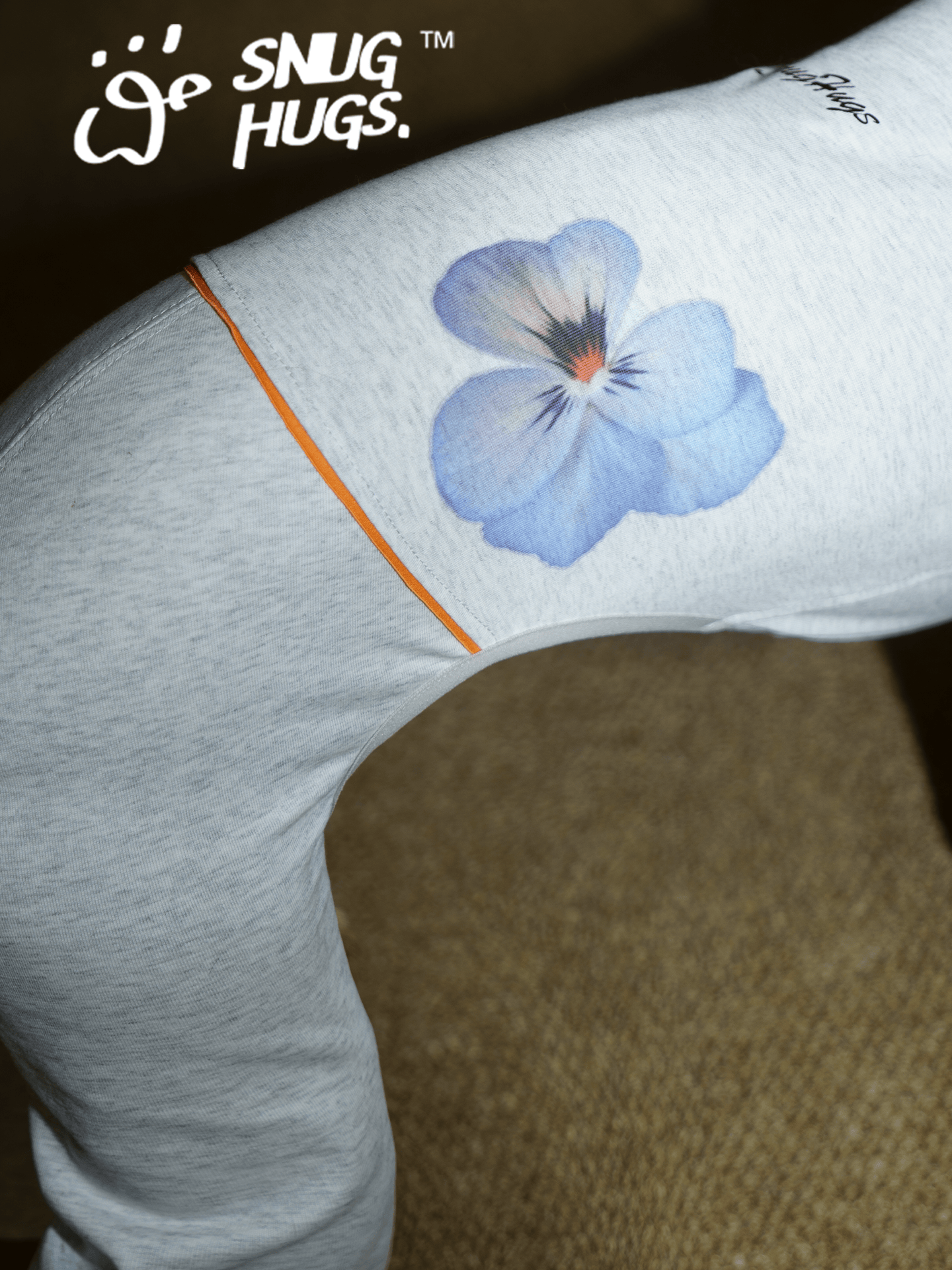 SnugHugs Coolmax® Dog Bodysuit with Flared Pants for Italian Greyhounds & Whippets Heather Gray 3