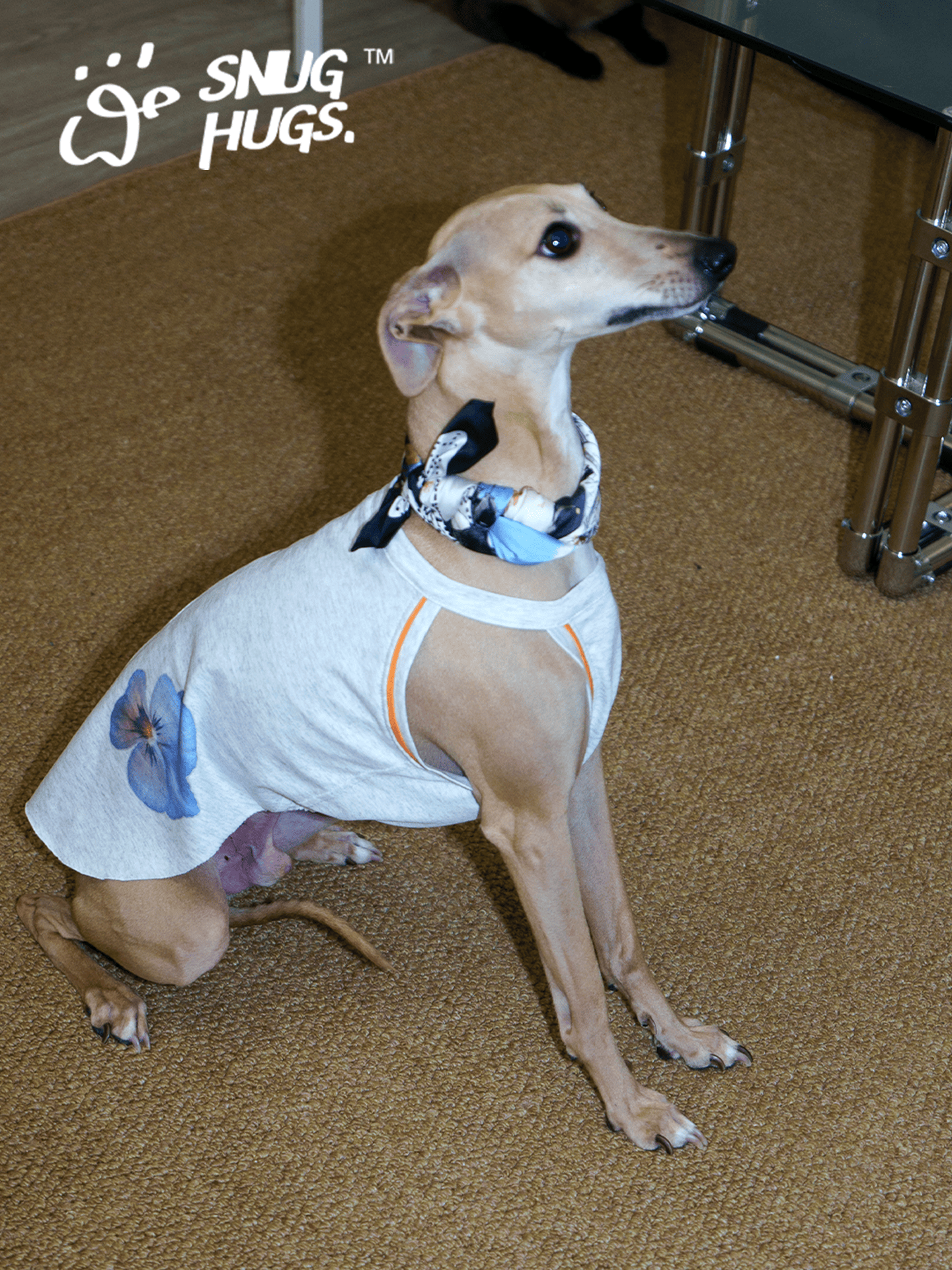 SnugHugs Floral Coolmax Dog Vest | UPF 40+ | All Breeds Floral Vest 3