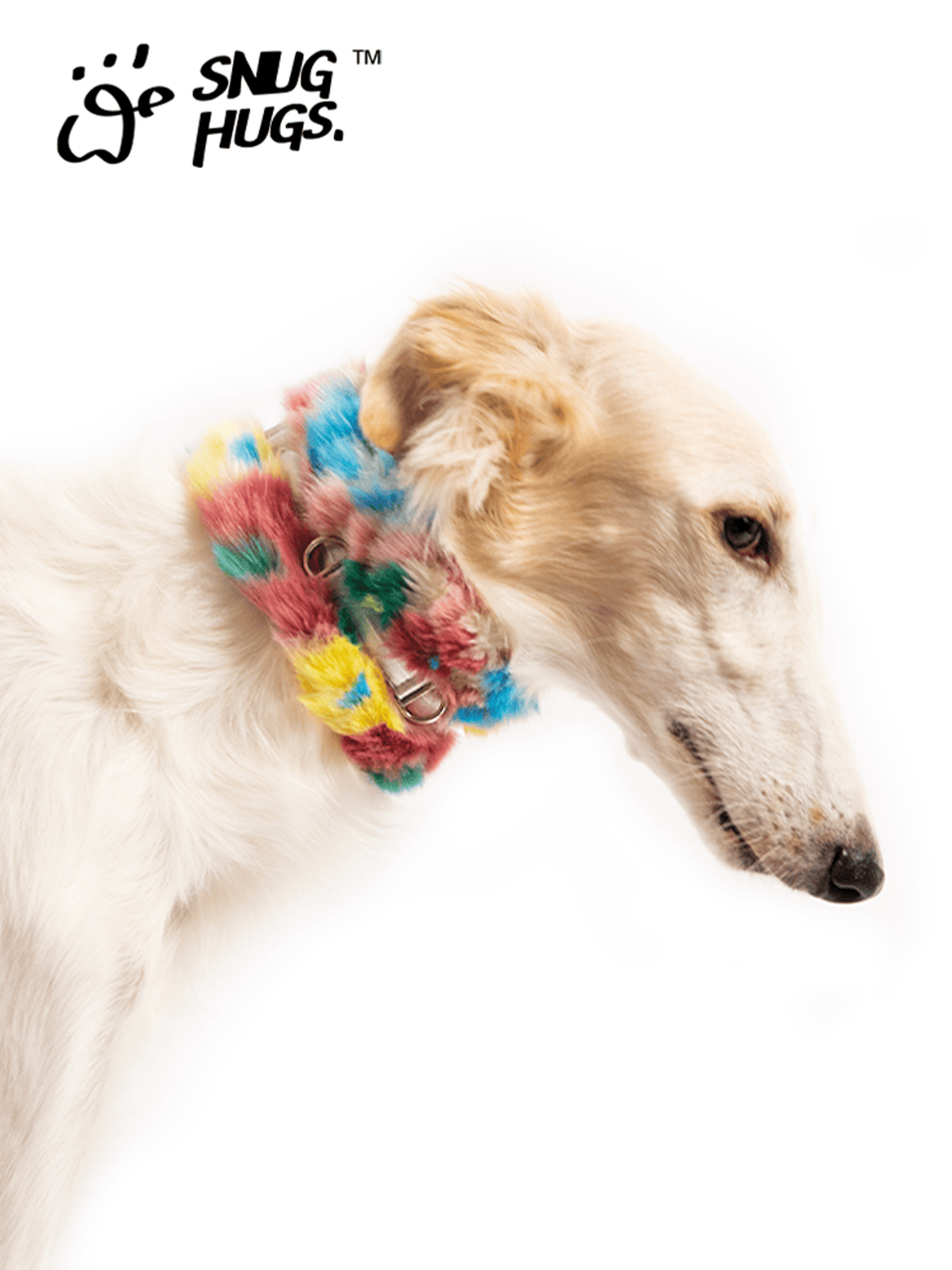 Reversible Plush Dog Scarf Collar