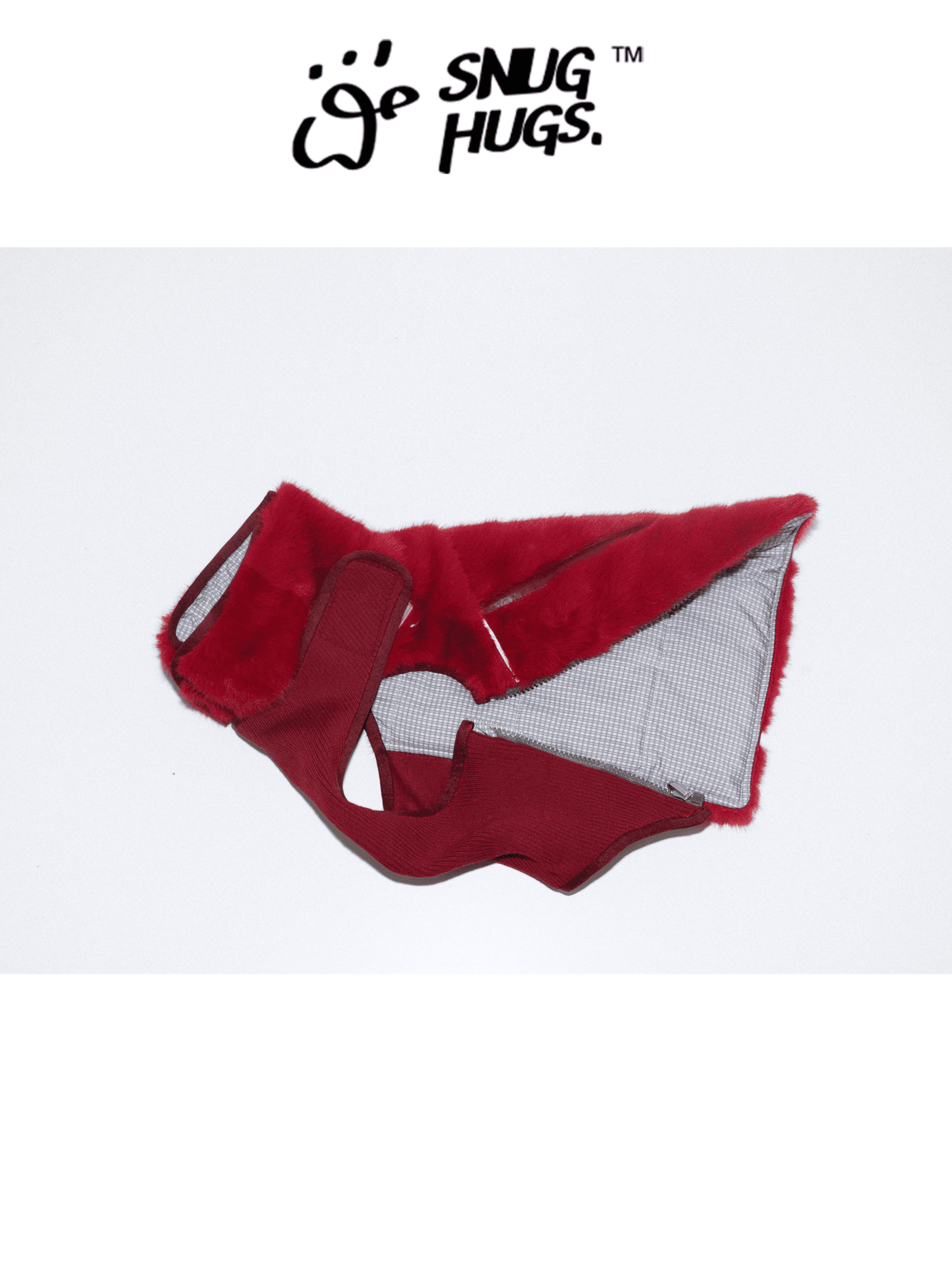 SnugHugs Reversible Insulated Dog Vest with Eco Faux Fur Vintage Lees 4