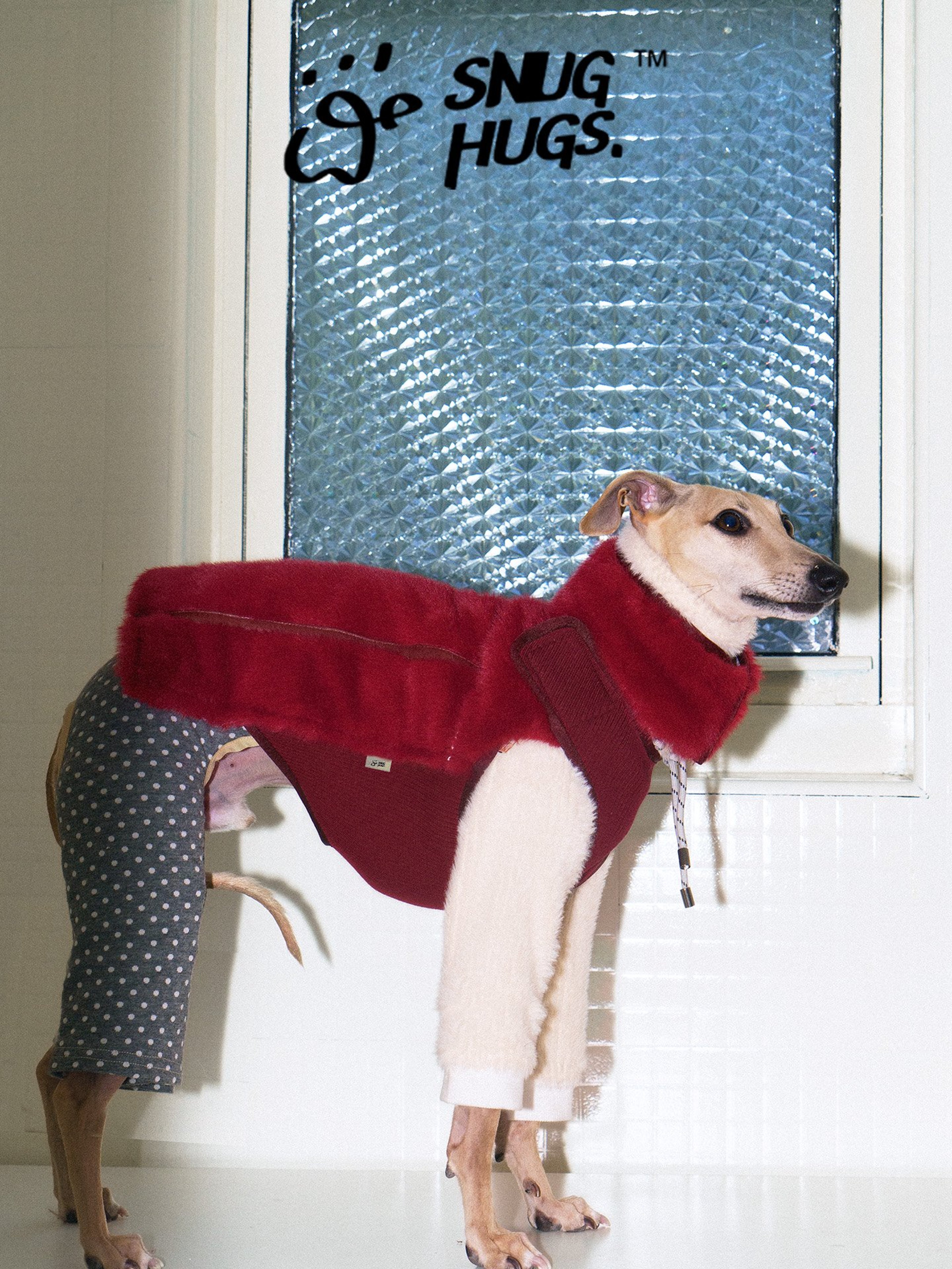 SnugHugs Reversible Insulated Dog Vest with Eco Faux Fur Vintage Lees 6